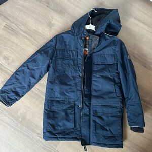 Urban Republic Hooded Winter Coat in Navy Blue for Big Boys Size 10-12.